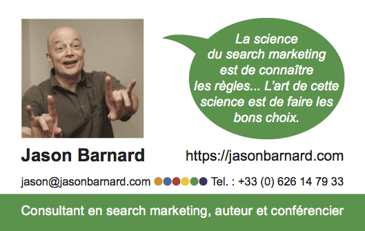 Carte de Visite Jason BARNARD