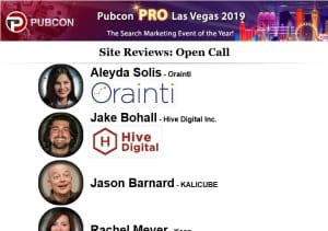 Thumbnail: Site Reviews: Open Call (Pubcon Las Vegas 2019)
