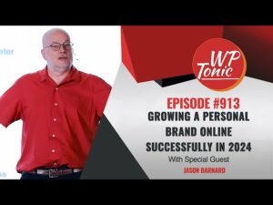 Thumbnail: Growing a Personal Brand Online Successfully in 2024