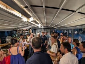 European Leaders Aboard Les Maquereaux Rive Droite During the Europe Leadership in Paris,2025