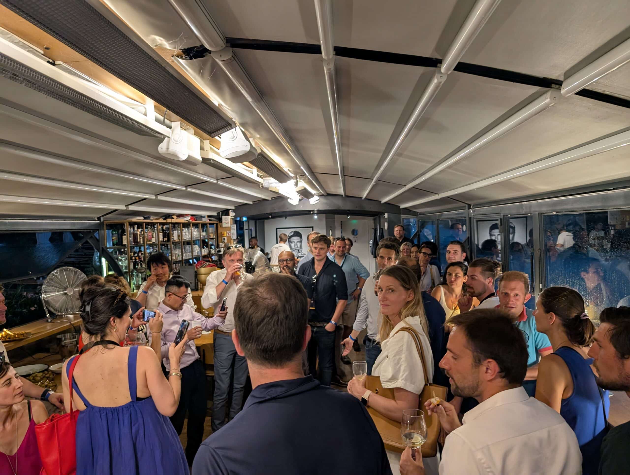 European Leaders Aboard Les Maquereaux Rive Droite During the Europe Leadership in Paris,2025