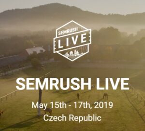 Jason Barnard at SEMrush Live at Prague, 2019