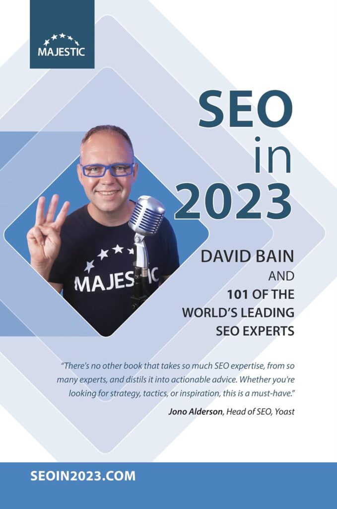 SEO in 2023 (Majestic / David Bain) - front cover