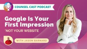 Featured Image for Google, AI Assistants, and the New First Impression: Turning Your Brand SERP Into a Law Firm Client Magnet – Jason Barnard On The Counsel Cast Podcast