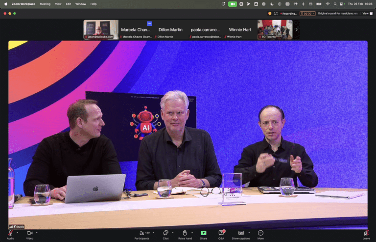 Jason Barnard, CEO and Founder of Kalicube, participated in the Entrepreneurs' Organization Global AI Summit #4, themed Transforming to an AI-First Company.