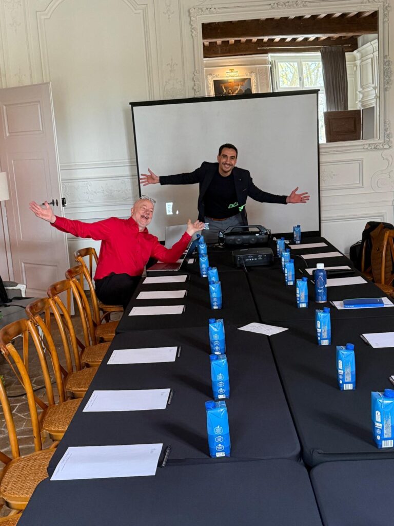 Facilitators of EO Paris Chapter Retreat 2026 Session 3: "Entrepreneurs, Transformation and Performance Sébastien Bouvier and Jason Barnard